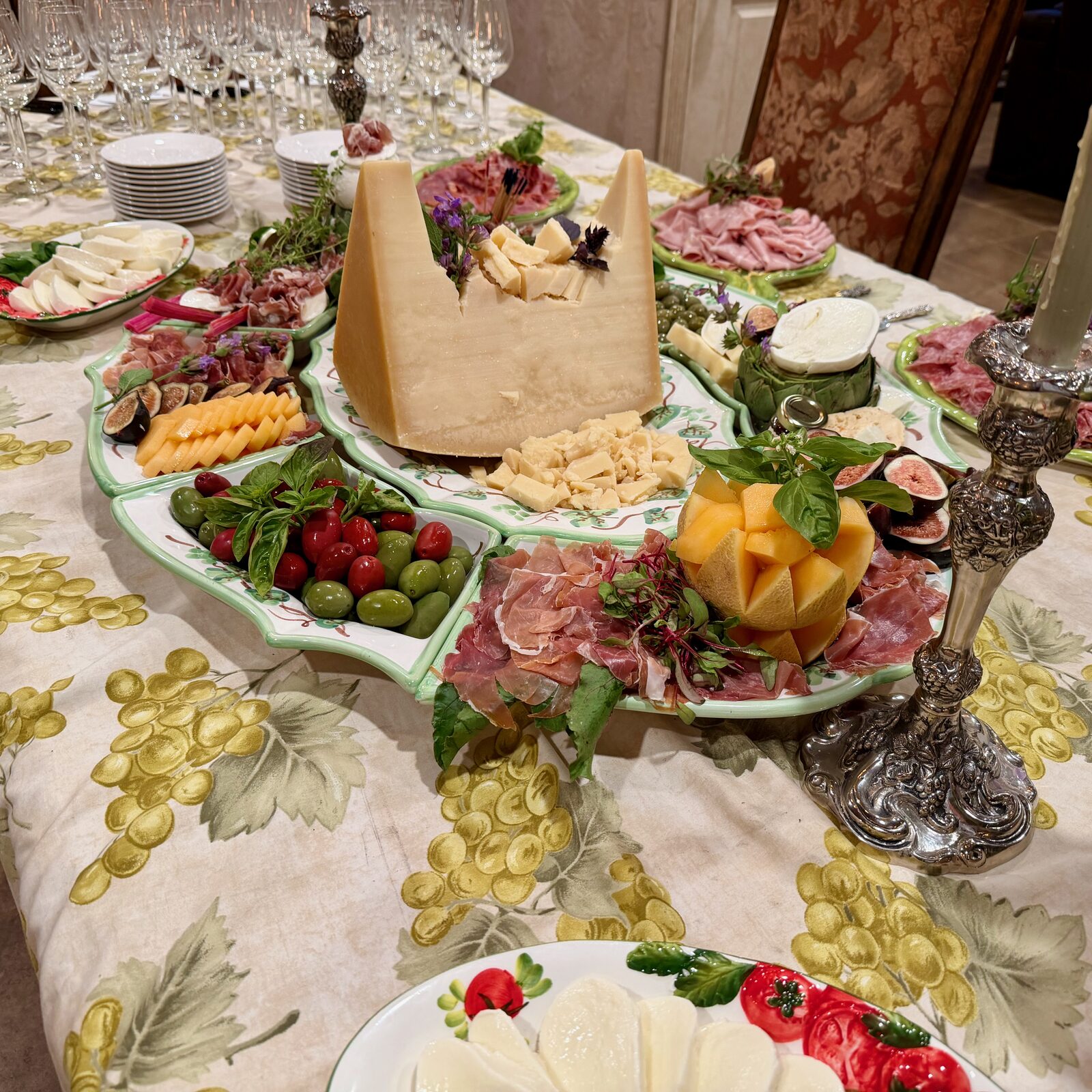 The antipasto table